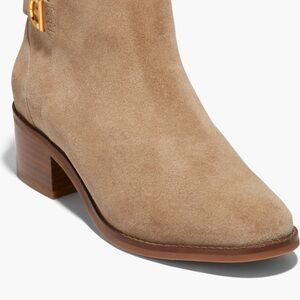 Cole Haan Tan Suede Heeled Boots